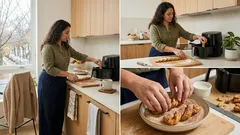 Air-Fryer Pumpkin Spice Cinnamon Roll Churro Sticks