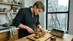 The Loaf Pan Trick That Makes Chicken Thighs Juicy and Charred on Top