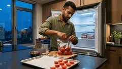 Freezing tomatoes for soups and sauces: the packing and thawing steps that matter most