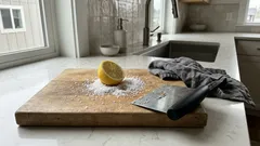 How to refresh a wooden cutting board with lemon and salt—and when you still need to sanitize